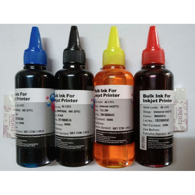 Printer Ink for Canon For Epson For HP For Brother Ink Refill Kit 100ml ...