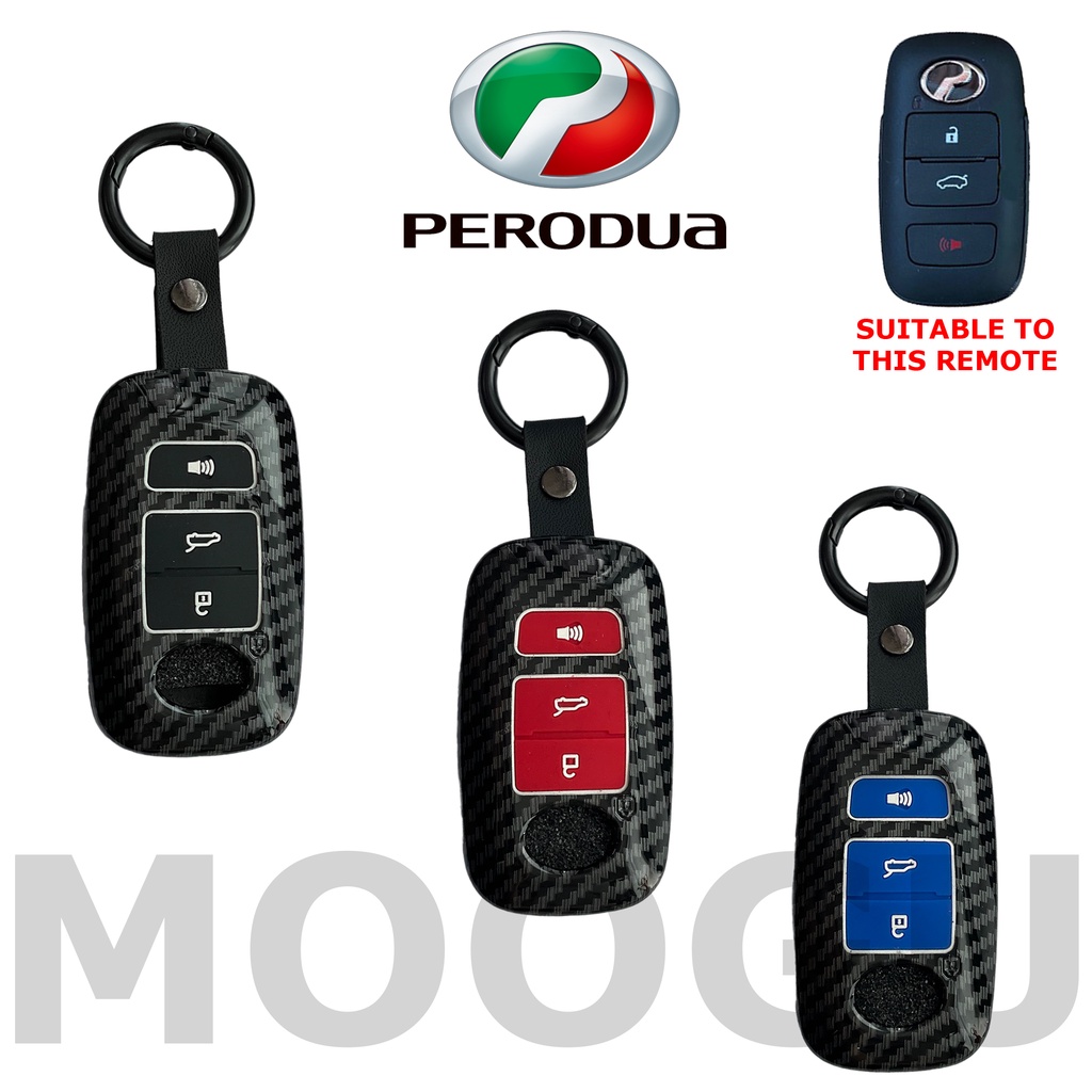 Moogu Perodua New Myvi All New Axia Ativa Alza Keyless Remote Abs Carbon