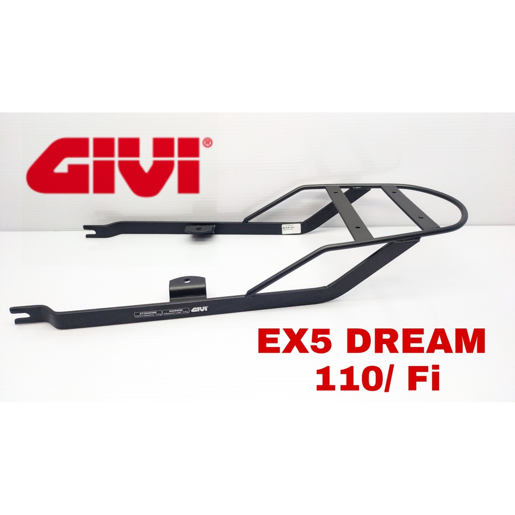 Monorack Givi Honda Ex5 Dream 110/ FI Advance Black Givi 100% Original ...