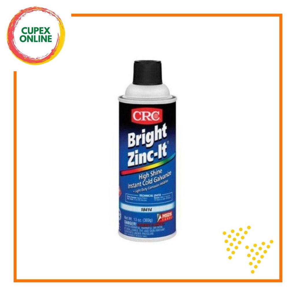 CRC 18414 Bright ZincIt Light Duty Instant Cold Galvanize Rust