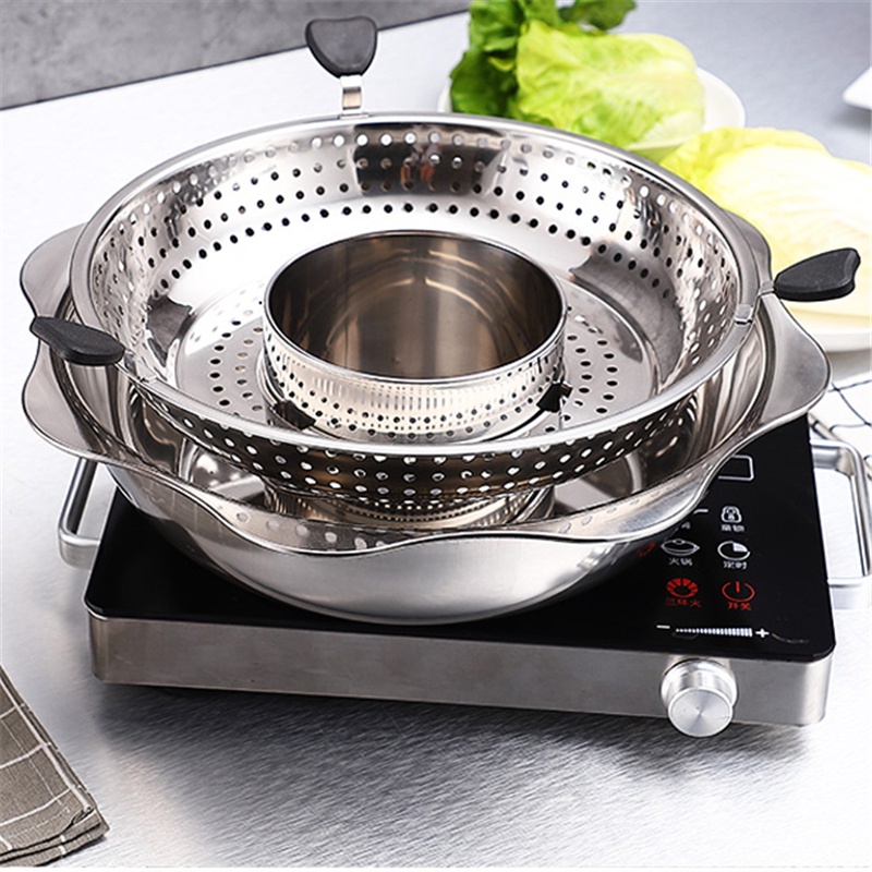 🔥 Ready Stock 🔥 JUYOGO Rotating Pot With Lifting Drainage Stainless ...