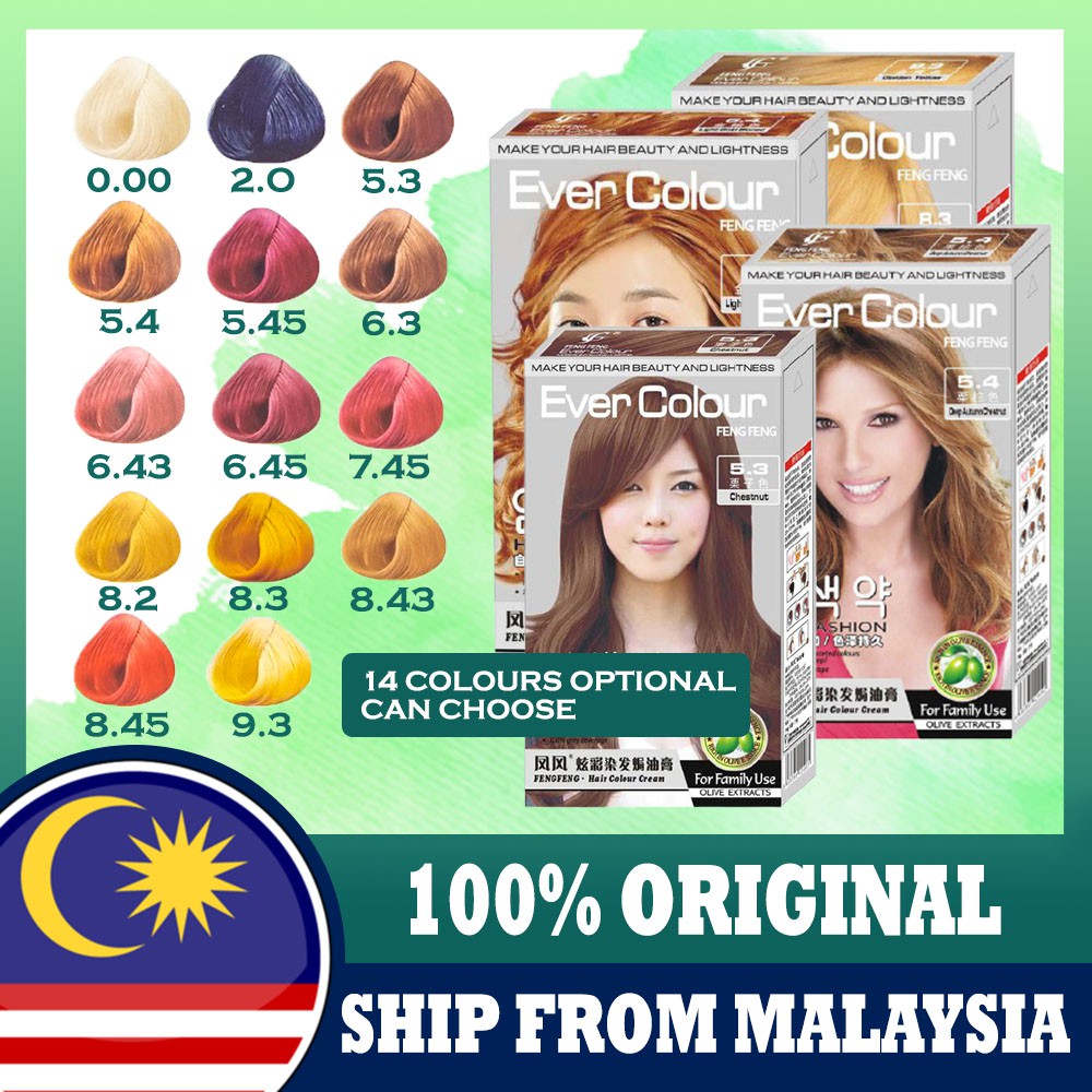 10 pcs Ever Colour Hair | Shopee Malaysia