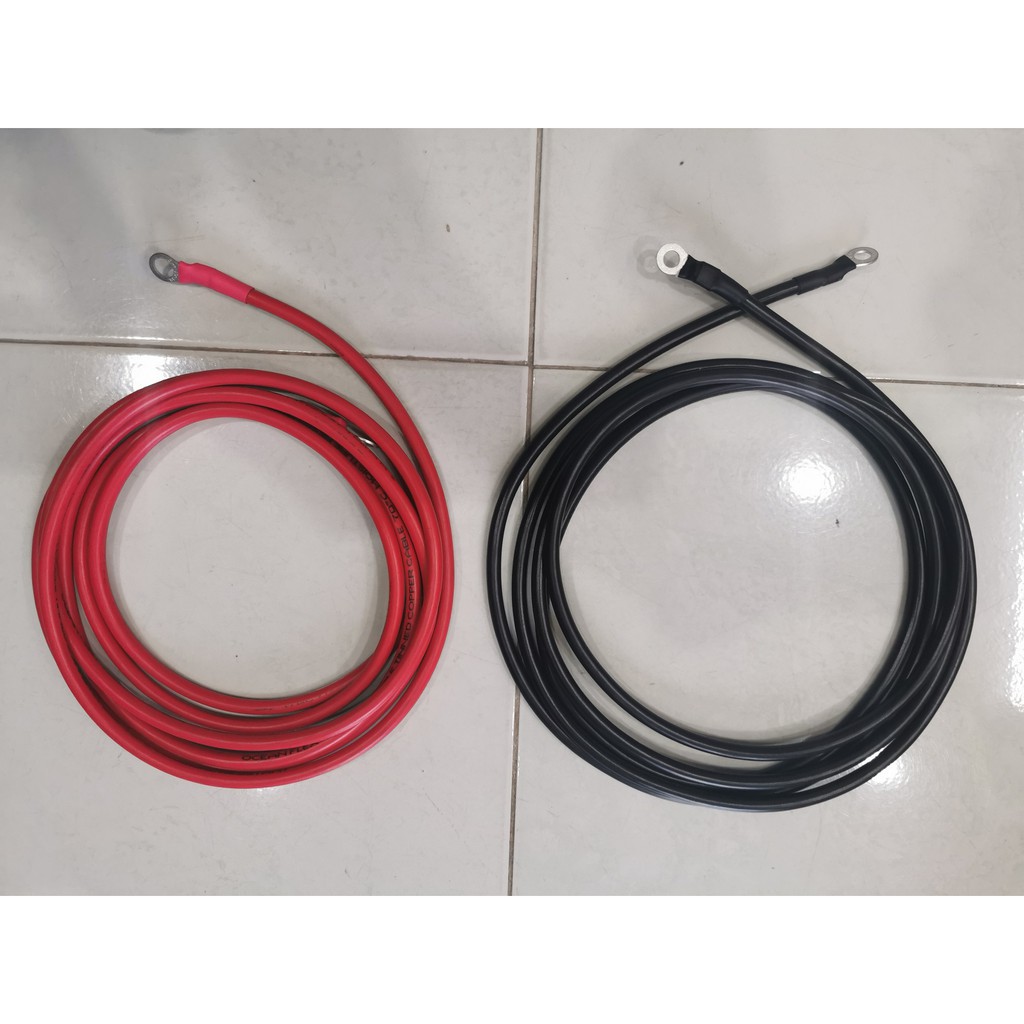 Ancor Battery Cable Assembly, 2 AWG (34mm²) Wire, 3/8