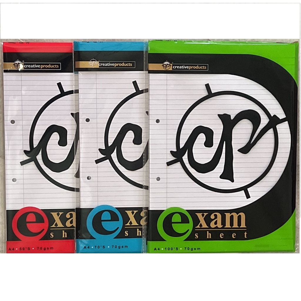 CP Examination Sheet Foolscap Exam Paper A4 Size 50/70/100's Single ...