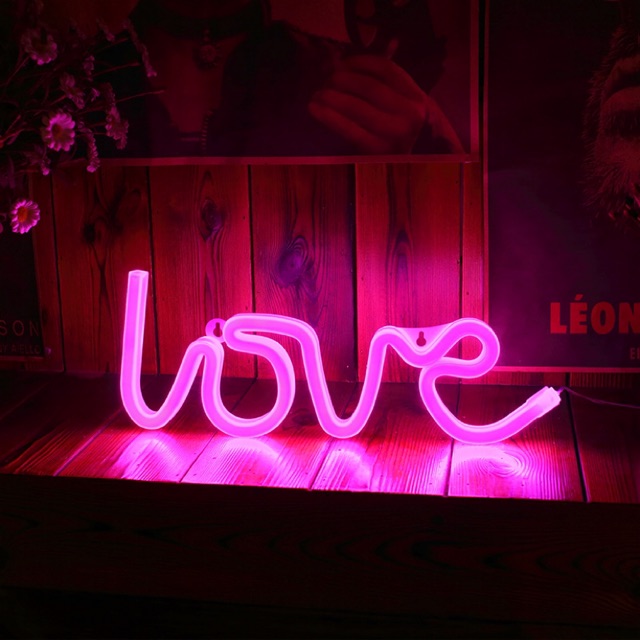 💓 Neon Led Light Love Wording Marry Proposal Party Event Me Room Decor 