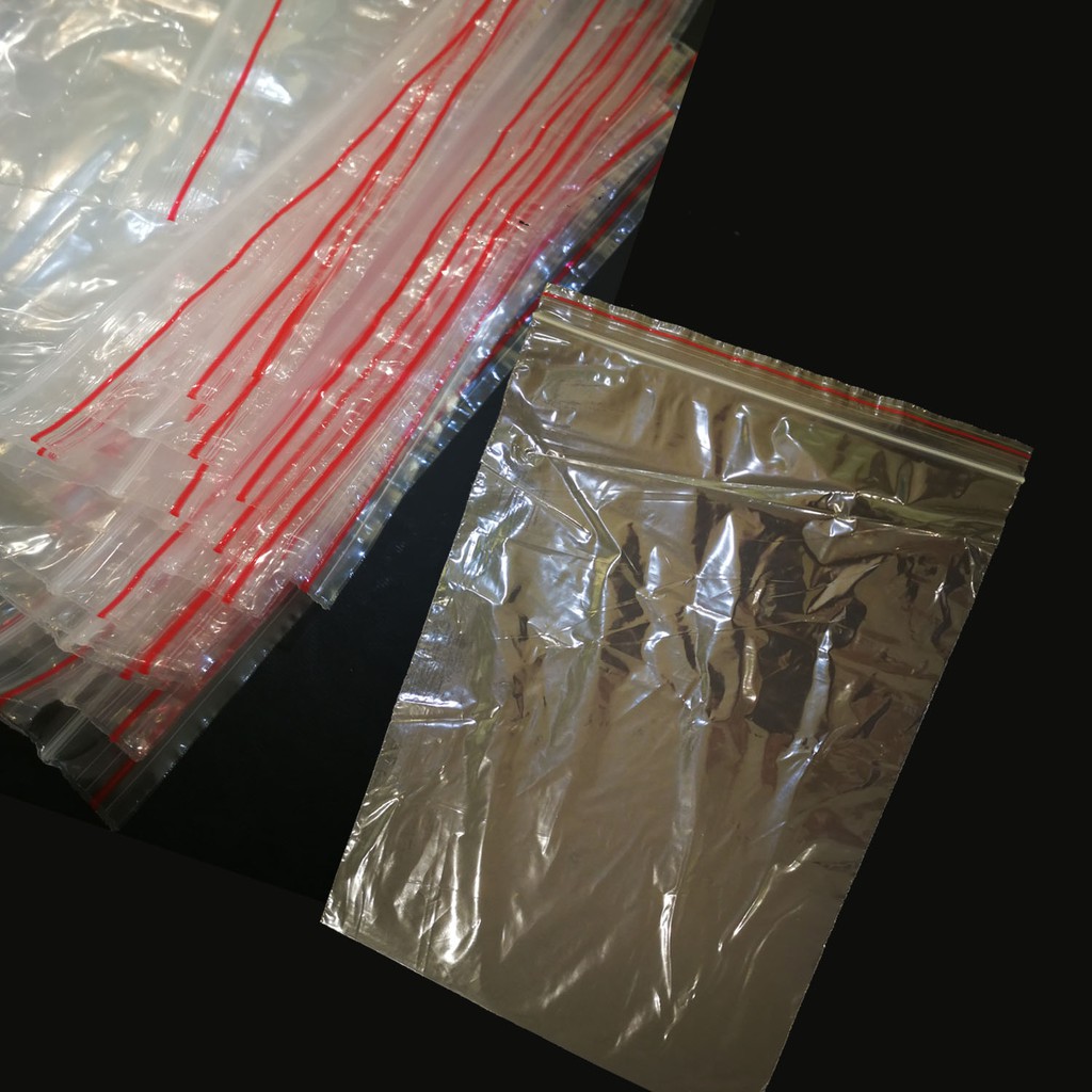 Zipper Zip Lock Plastic Bag Clear Plastic Adhesive Zipper Bag Pack Pcs Shopee Malaysia