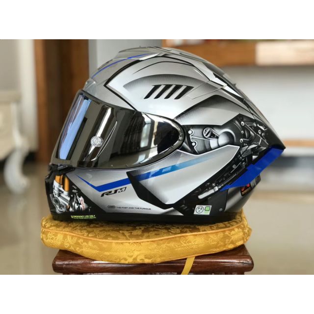 Ready Stock SHOEI X14 Yamaha R1m Silver 60th Anniversary Rider Racing Japan Motorcycle Motor Riding Full Face Helmet Shopee Malaysia