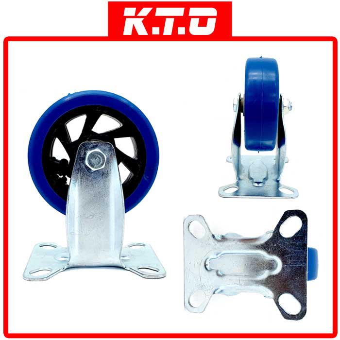 1 Set 4 Pcs Heavy Duty PU Wheels And PU Silent Caster Wheels For 300Kg ...