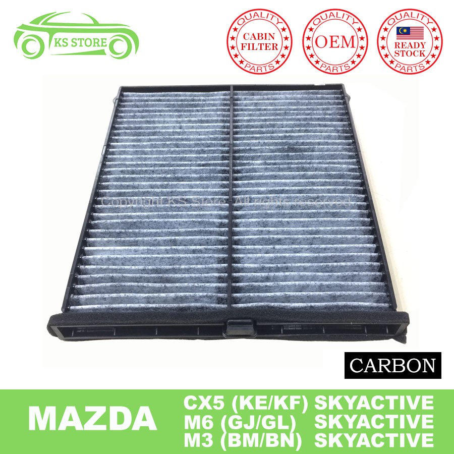 Mazda CX5 Mazda 3 Mazda 6 Skyactive Cabin Air Filter OEM Active Carbon