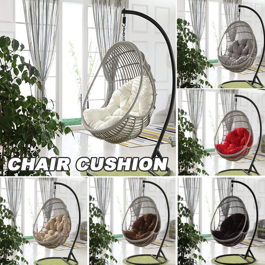 Hanging Egg Rattan Chair Cushion Swing Seat Pads Garden Patio Indoor