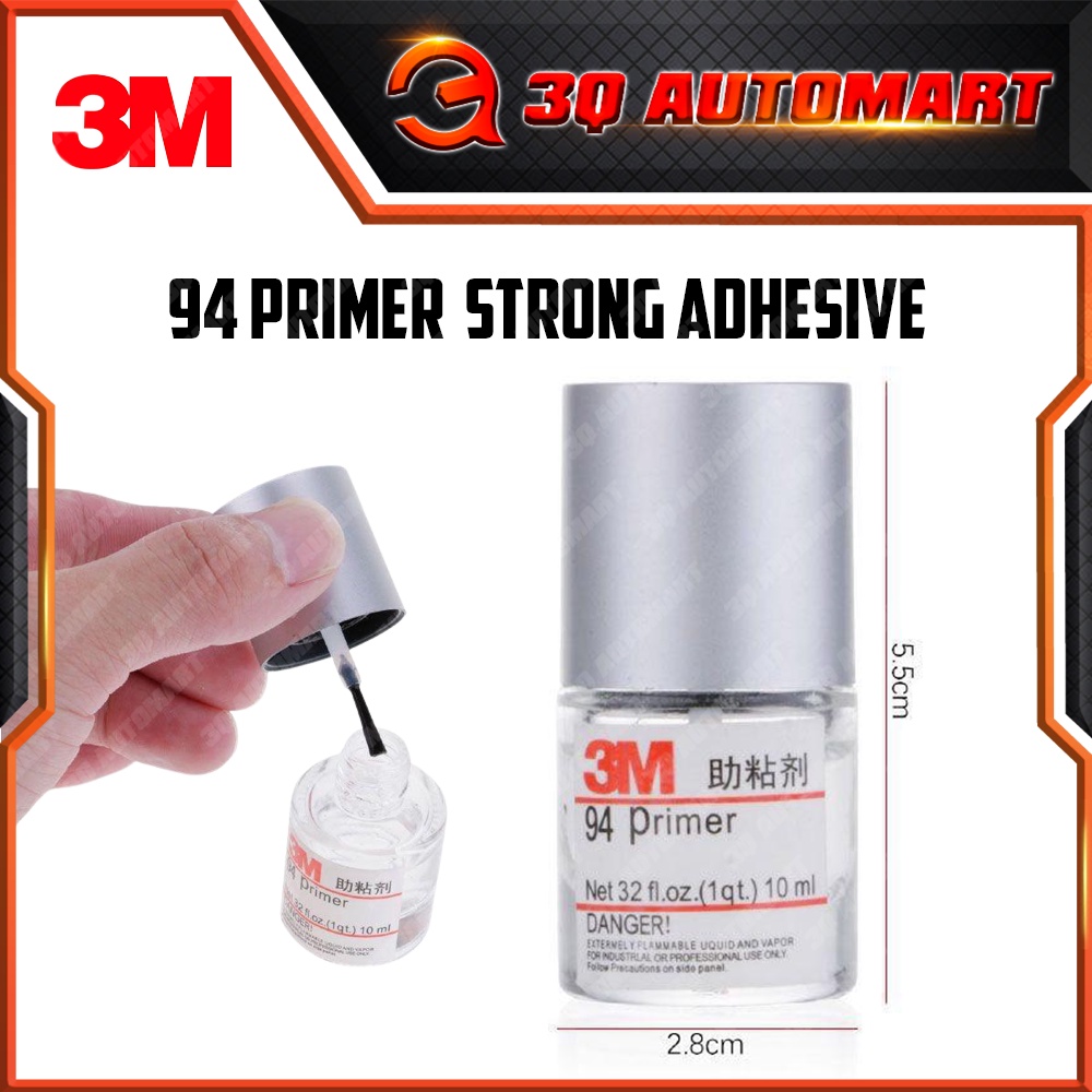 3M PRIMER Double Side Tape Promoter 94 Primer Applicator 10ml Adhesive ...