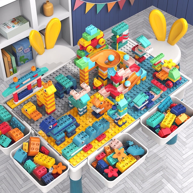 LEGO compatible blocks Kids Multifunction Building Blocks Table