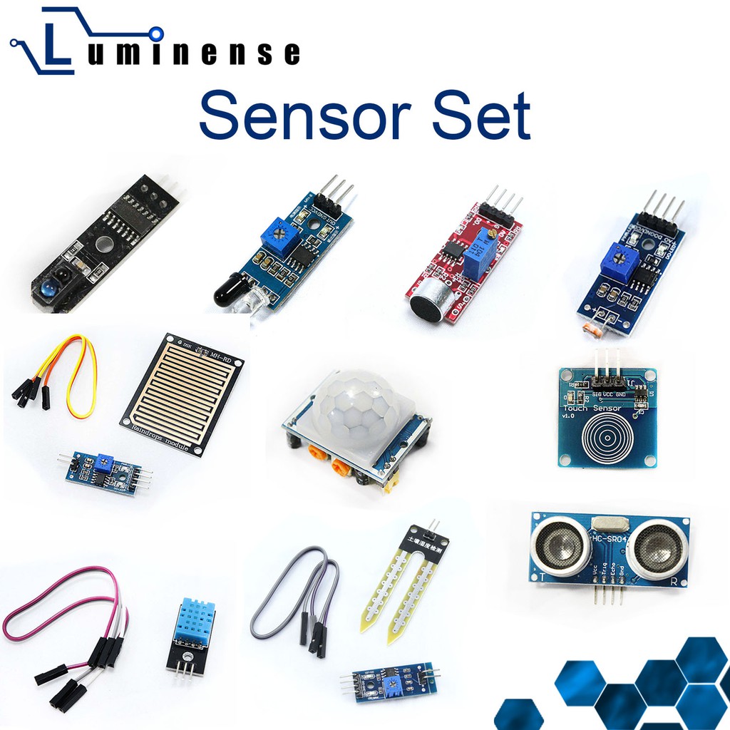 [Luminense] Sensor Set Arduino Raspberry HCSR501 PIR HCSR04