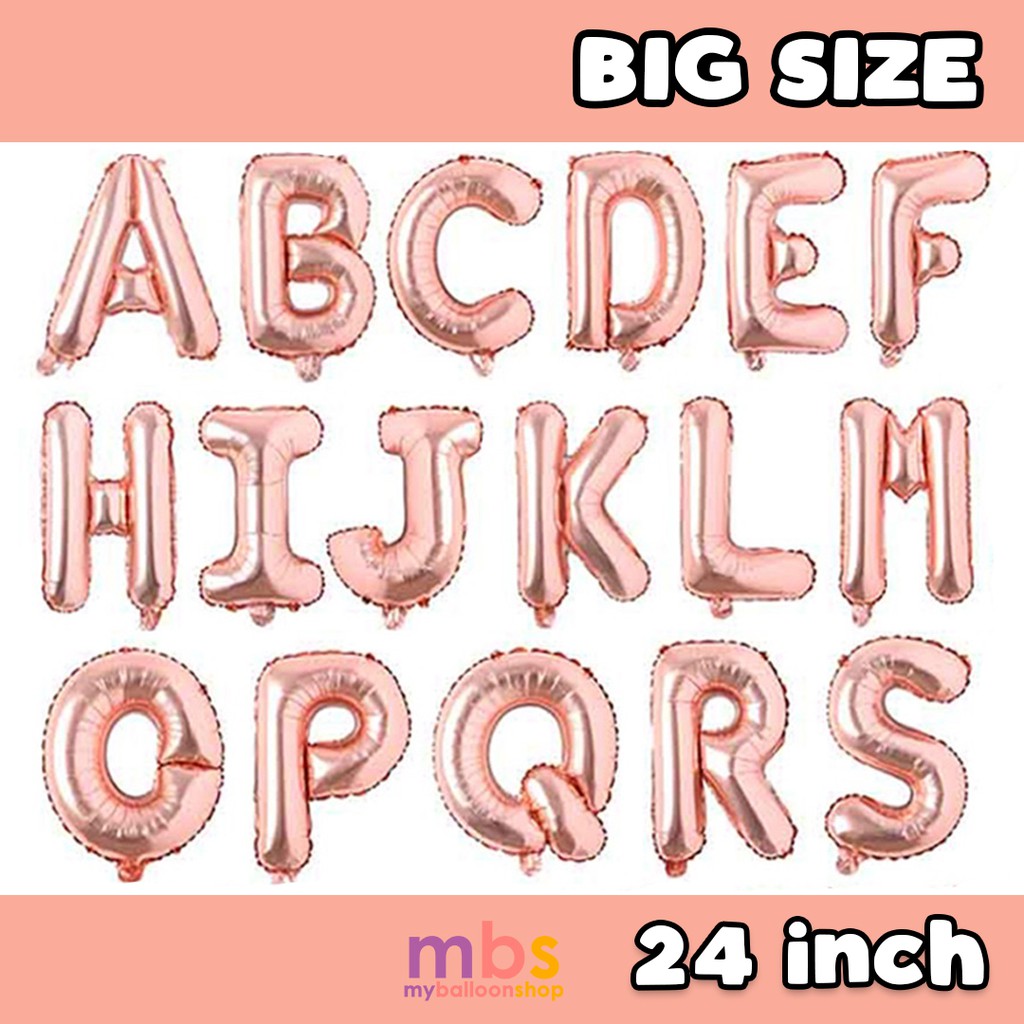 Large on sale alphabet balloons