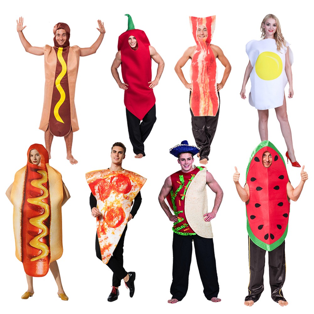 Ready Stock Halloween Costume For Adult Funny Food Cosplay Outfits 