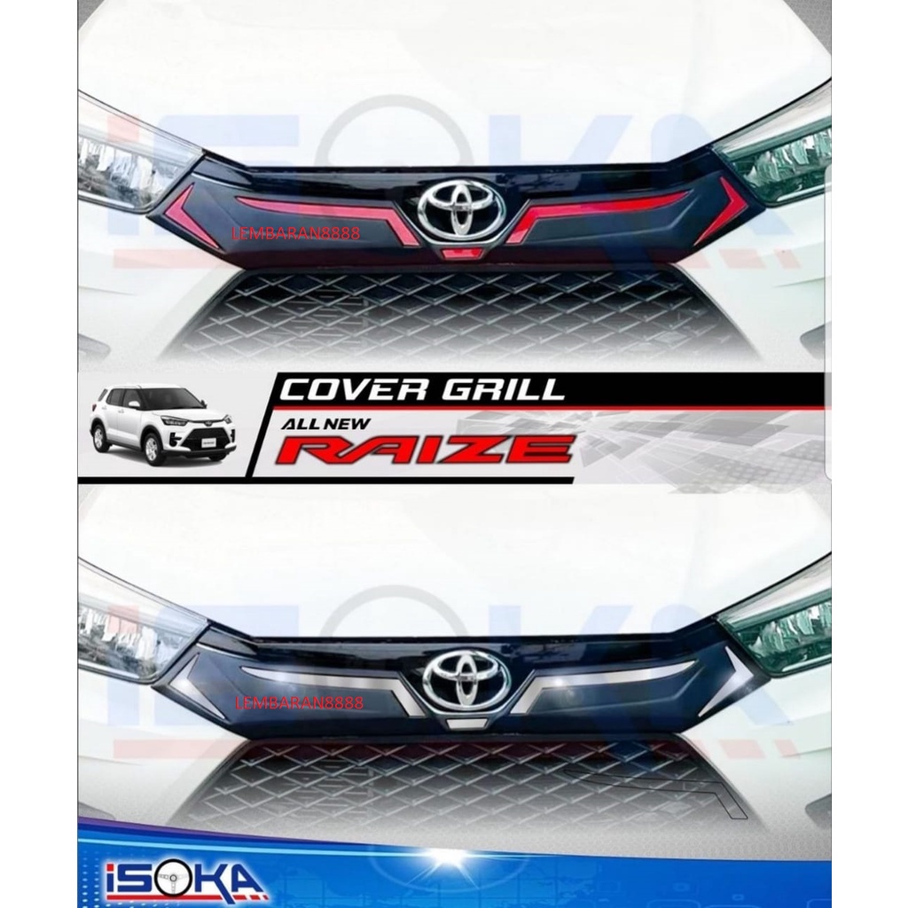 Front Grille Grill Front Cover Black Lis Raize | Shopee Malaysia