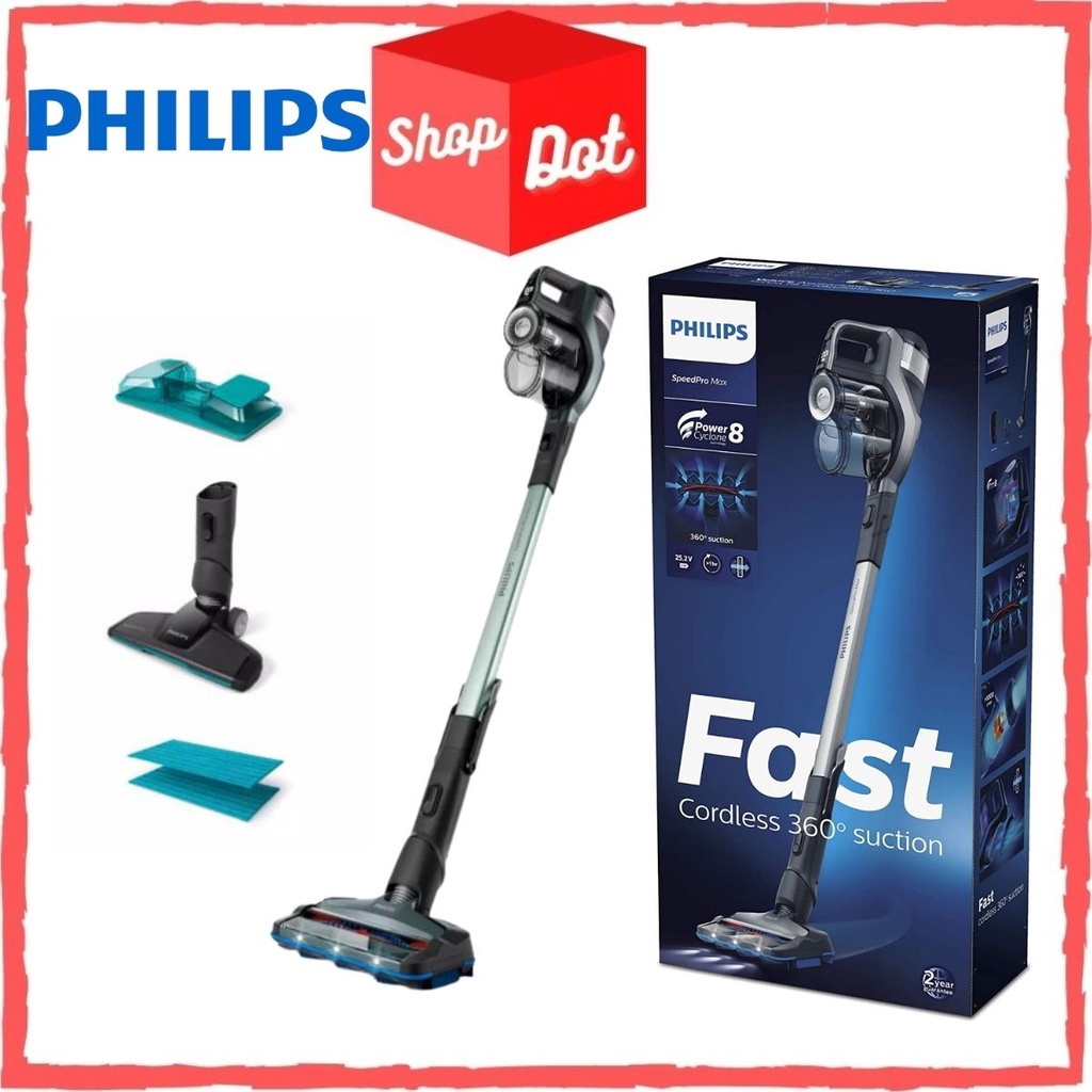 Philips SpeedPro Max Aqua Cordless Stick Vacuum Cleaner FC6901 Shopee