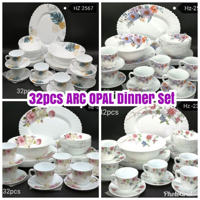 🔥RAYA SALE 🔥Set makan 32 pcs Opal 🔥 | Shopee Malaysia