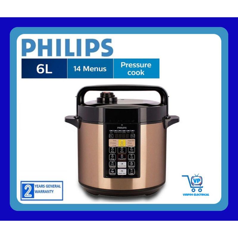 Philips HD2139 Pressure Cooker (Brown Color) Shopee Malaysia