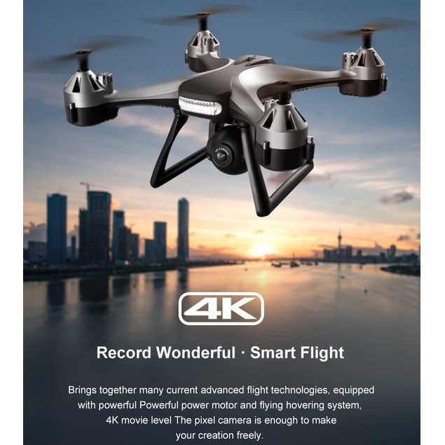 drone 4K HD Camera Drone Aerial Photography New Wifi Foldable 4K Fixed Altitude Drone, HD Camera