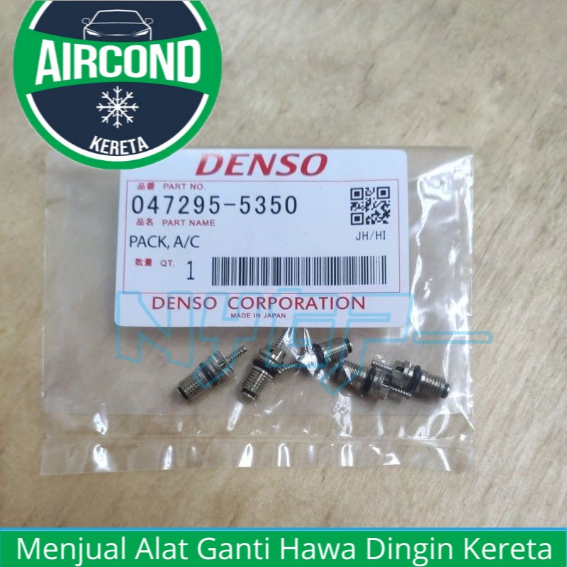 **DENSO VALUE SET 5PC**AIR CONDITIONING SCHRADER VALVE CORE/PIN R134a ...