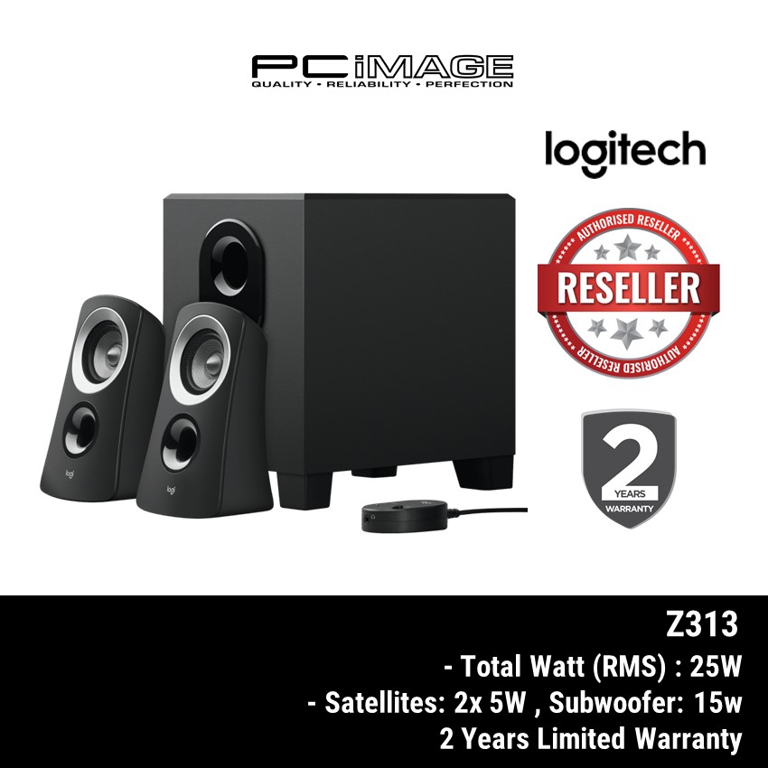 Logitech Z313 Speaker System With Subwoofer 980-000413 | Shopee Malaysia