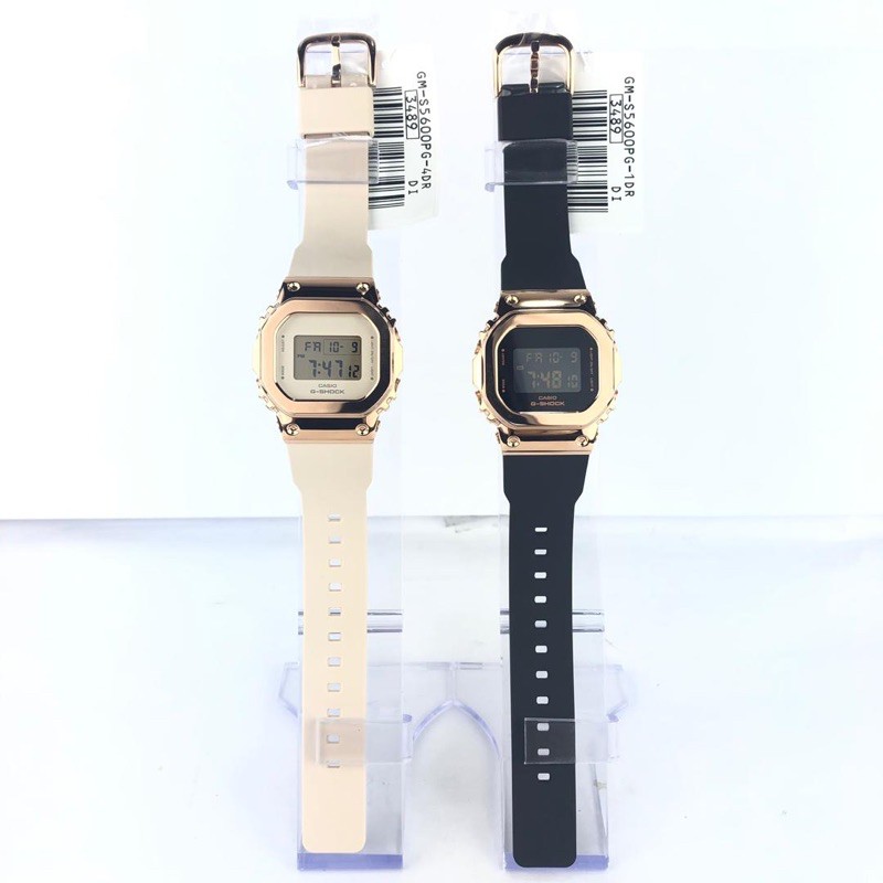 Casio G-Shock Stainless Steel Pink Gold Ion Plating Bezel Gm-S5600Pg Series  | Shopee Malaysia