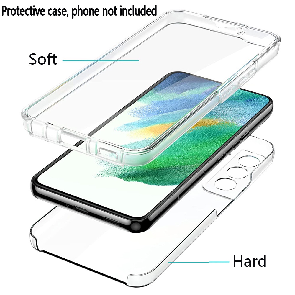 360 Degree Full Protection Transparent Casing Case for Samsung S24 ...