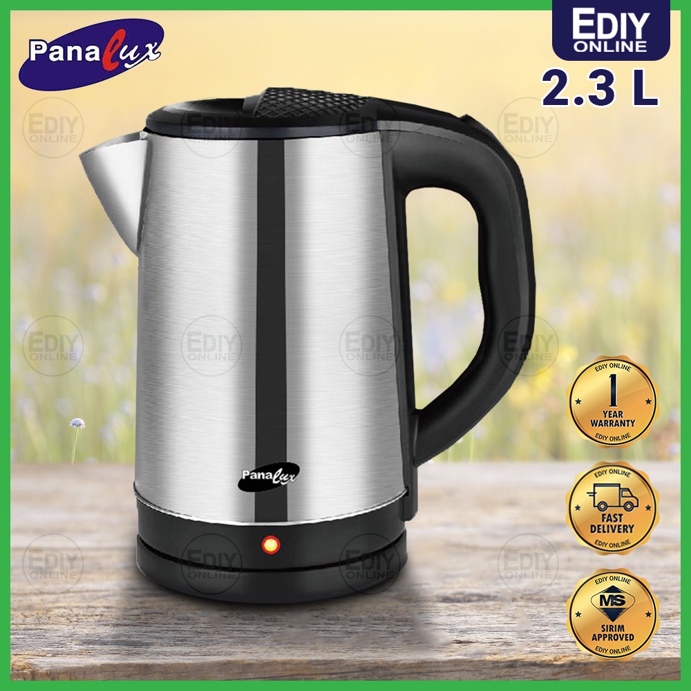 【SIRIM 3 PIN】 PANALUX PSK230 STAINLESS STEEL ELECTRIC JUG KETTLE 2.3L WATER BOILER CEREK