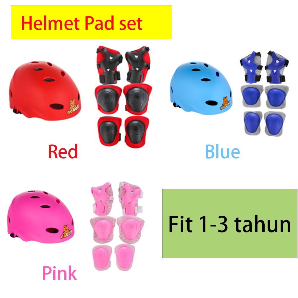 Kids Protective Gear Set Boy Girl Helmet Knee Elbow Pad Sets Children Scooter Cycling Skate