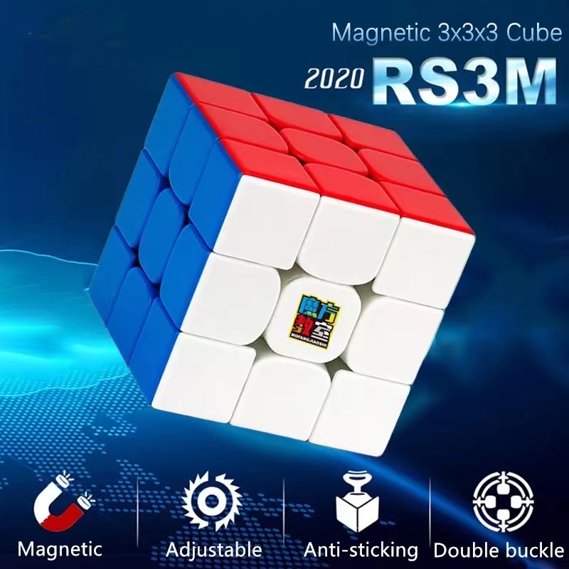 MoYu RS3M V5 3x3 M Magic Cube with Display Stand (MagLev Version/Color