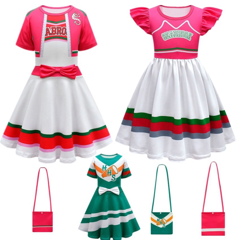 Girls Halloween Costume Zombies 2 Addison Cosplay Cheerleader Children