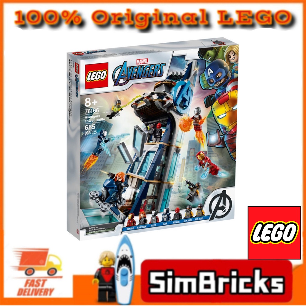 SimBricks Lego 76166 avengers tower battle Shopee Malaysia