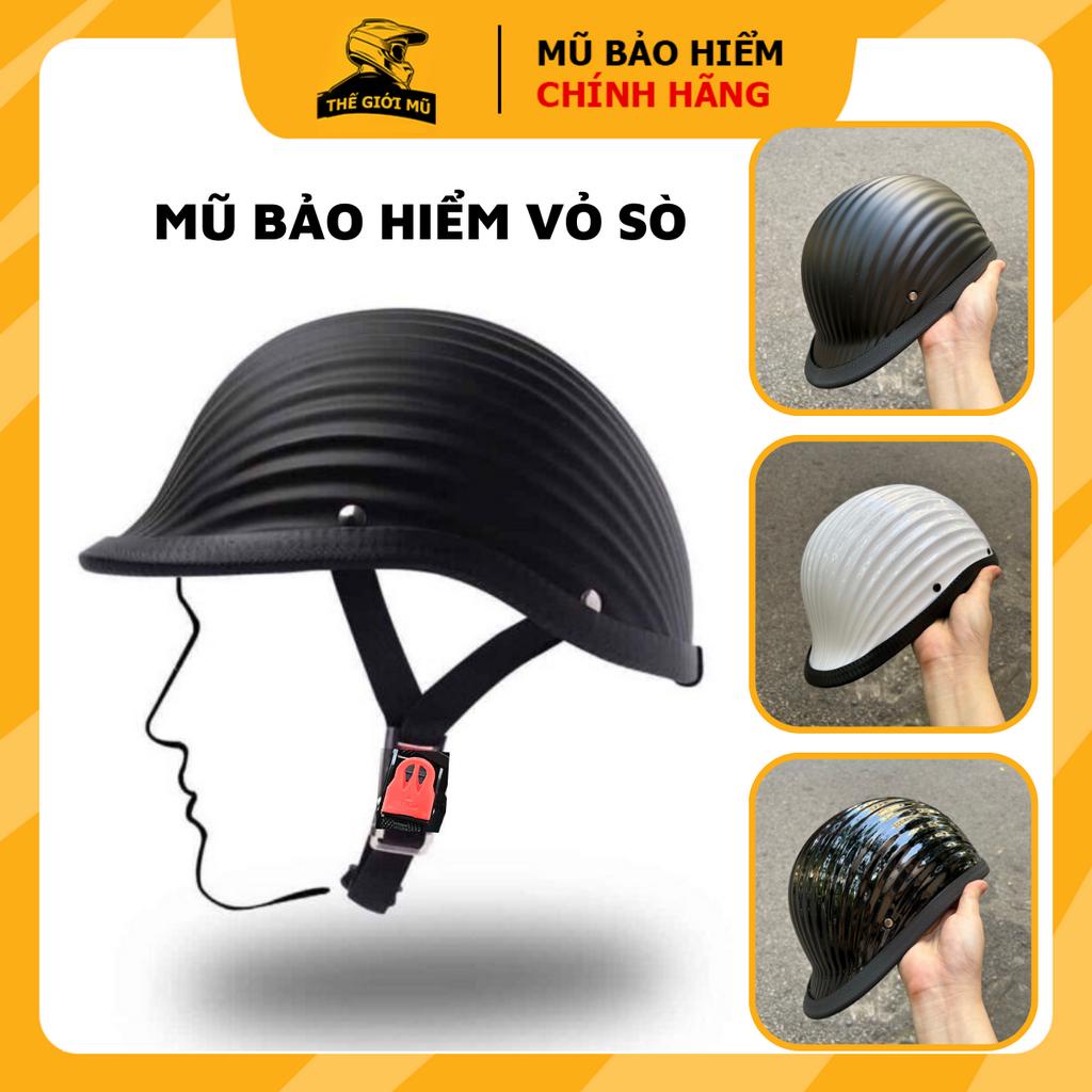 Seashell half-head helmet (with sticker included), unique and ...