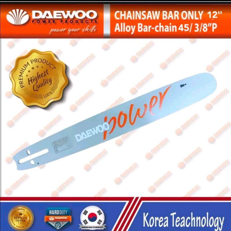 Chainsaw Bar Only Original Daewoo 12"