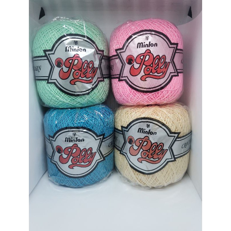 MINLON POLLY CROCHET/KNITTING YARN/CROCHET YARN[READYSTOCK] | Shopee ...