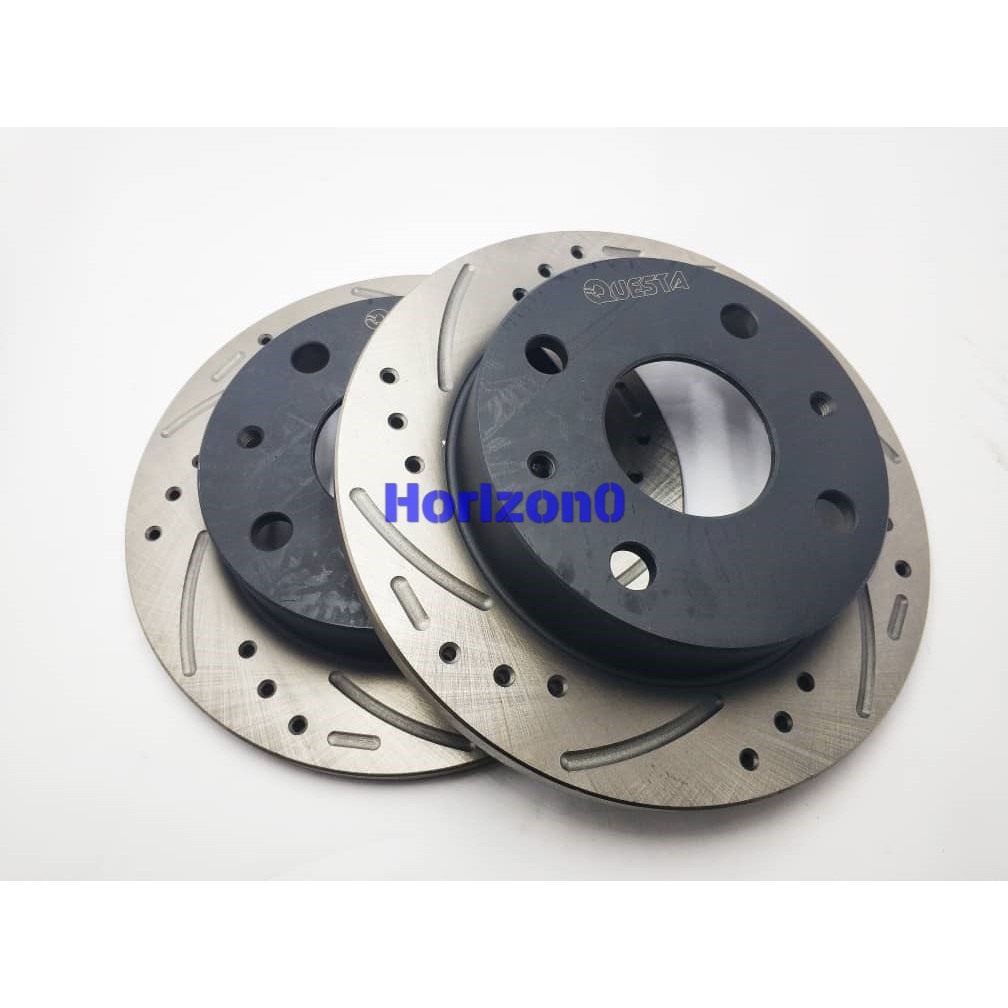 PERODUA KELISA KENARI VIVA DISC ROTOR FRONT SETS (2PCS) HOLE AND LINE ...