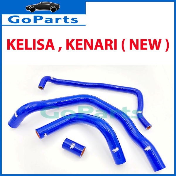 Samco Silicone Hose Radiator Top And Bottom And By Pass Hose Full Set 4pcs Perodua Kelisa Kenari