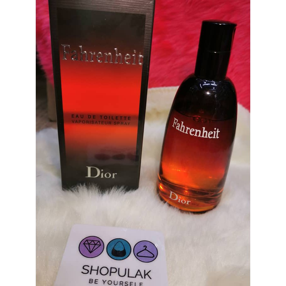 Perfume D. Fahrenheit EDT 100ml for men Minyak Wangi Lelaki