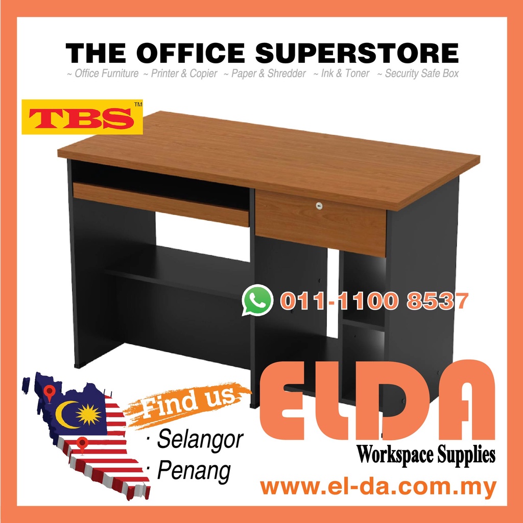 ** Meja Komputer** TBS Computer Table **ELDA - Workspace Supplies ...