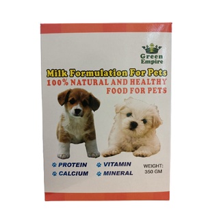 GREEN EMPIRE Cow Milk Powder / Cow Milk Formulation for Pets 350GM / Susu  Formula Haiwan / Susu Kucing / Susu Anjing