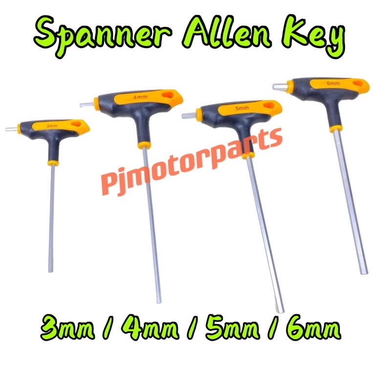 Allen Key Spana T Spanner T Batang T Spana tools Spanner AllenKey (Saiz ...