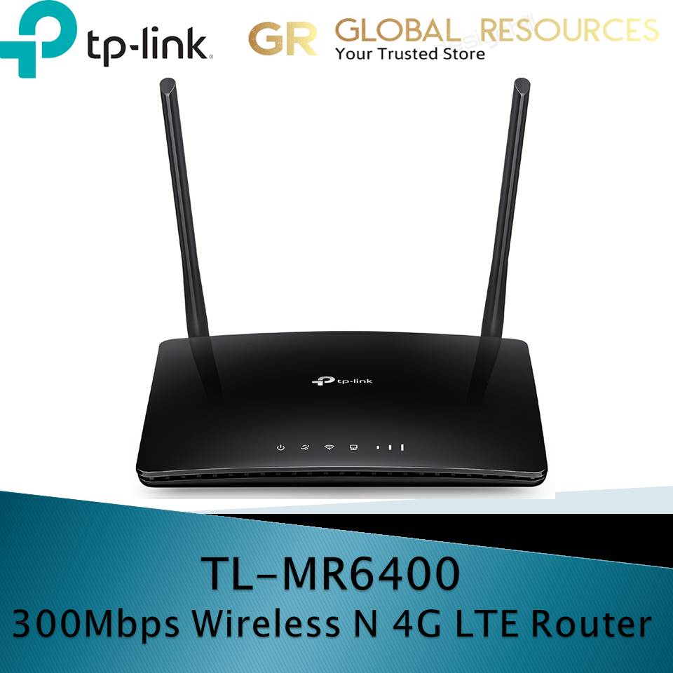 TP-Link TL-MR6400 Apac 300Mbps 4G LTE Wireless Wifi Modem Router Direct ...