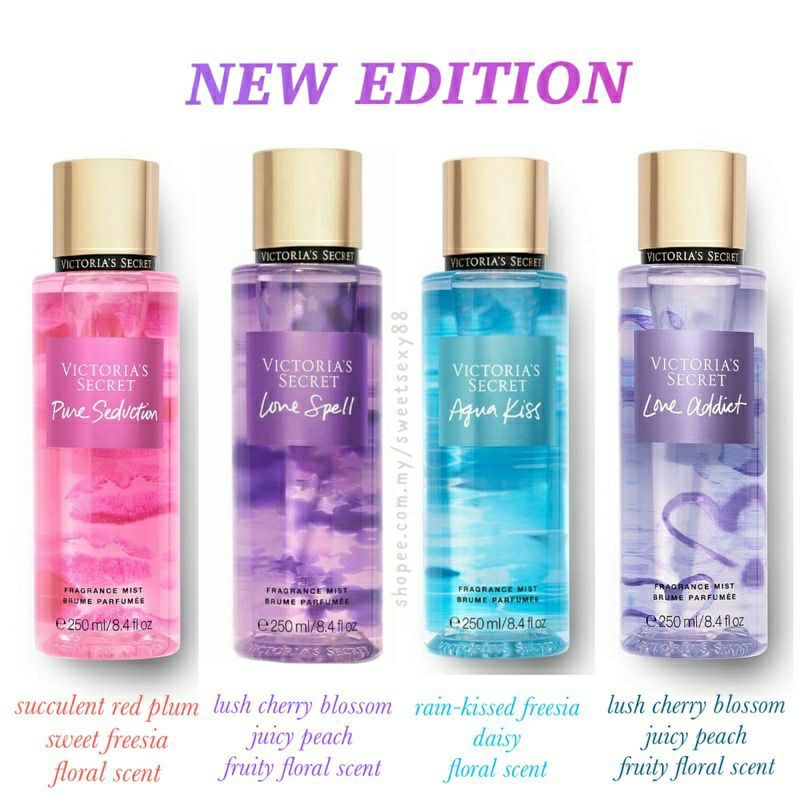 Victoria's Secret New Edition Pure Seduction / Love Spell / Love Addict ...