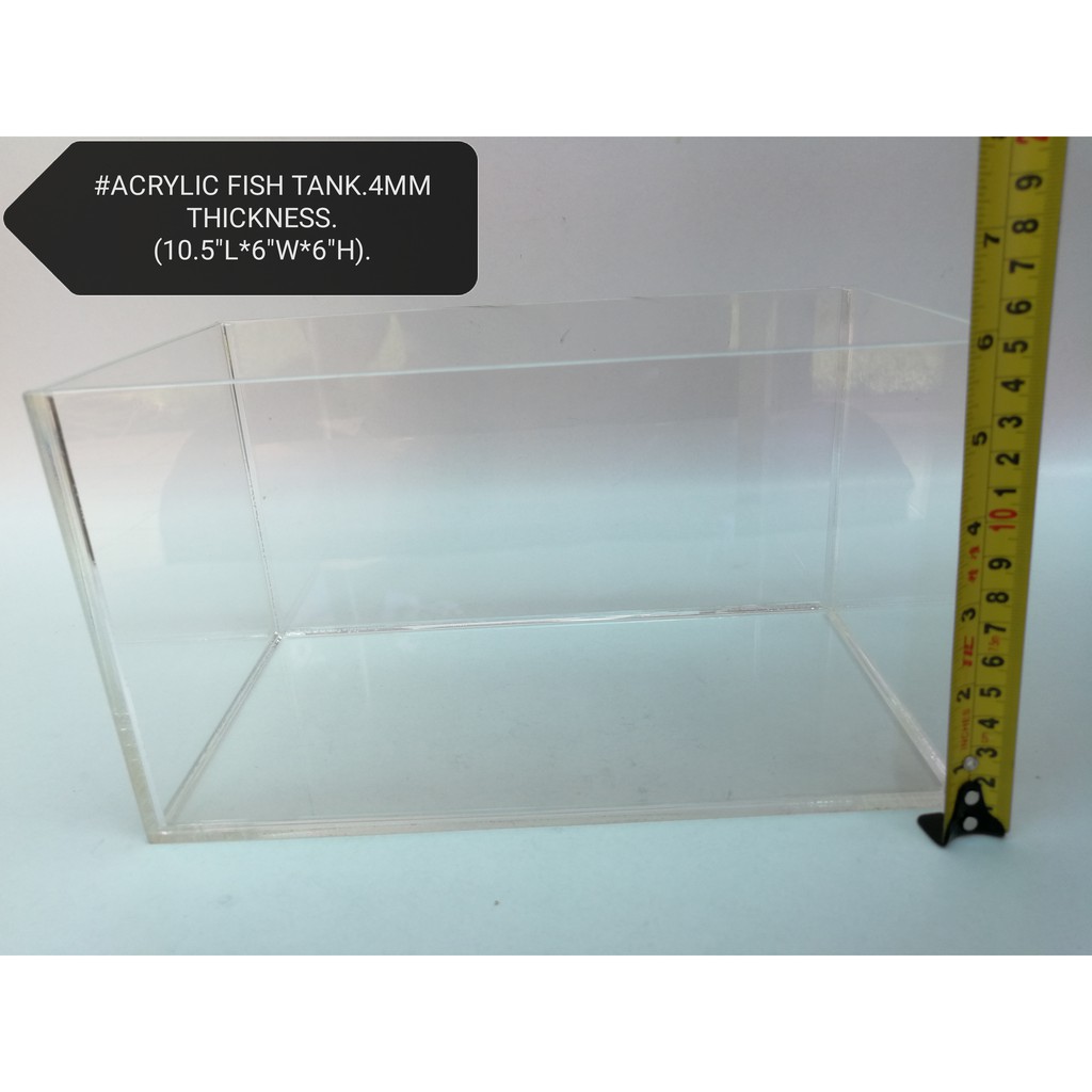 Acrylic Rectangular Aquarium Fish Tank 27cm x 15cm x 15cm | Shopee Malaysia