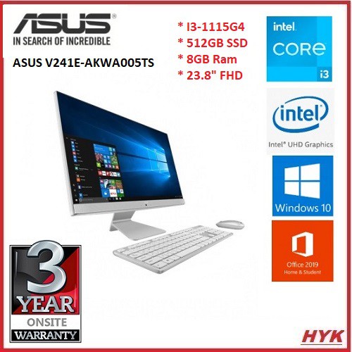 ASUS AllInOne Desktop PC V241EAKWA005TS / V241EPKWA003TS(i31115G4