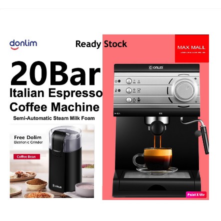 Donlim italian espresso cafe machine household semi