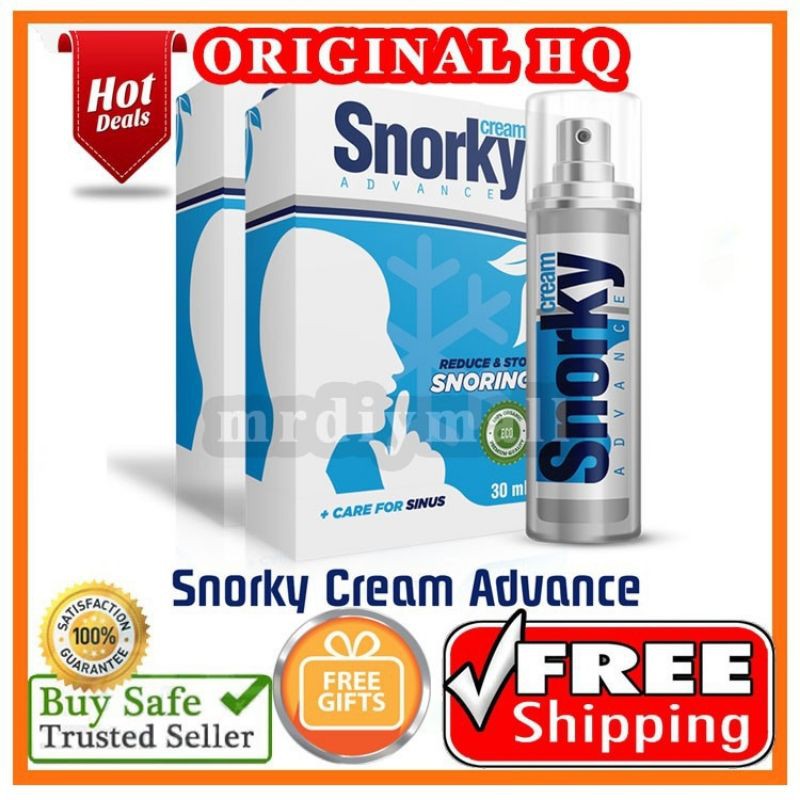 SNORKY CREAM ADVANCEKrim Anti Dengkur & Resdung Sleep Apnea Snoring