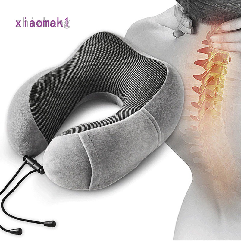 xiaomak U Shaped Memory Foam Neck Pillows Travel Office Ergonomics