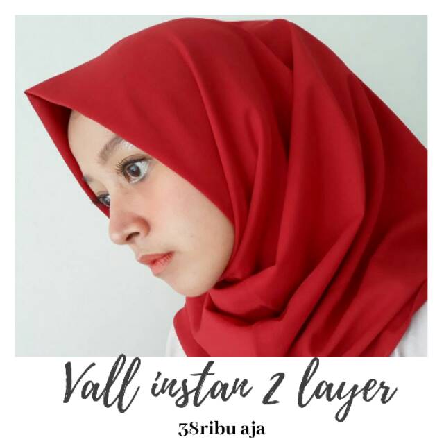 Instant Hijab (2 layer Instant Hijab) | Shopee Malaysia